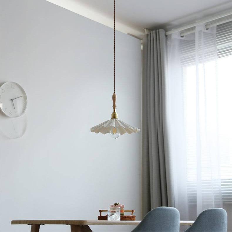 Gemma Keramische Hanglamp - Geribbeld Design