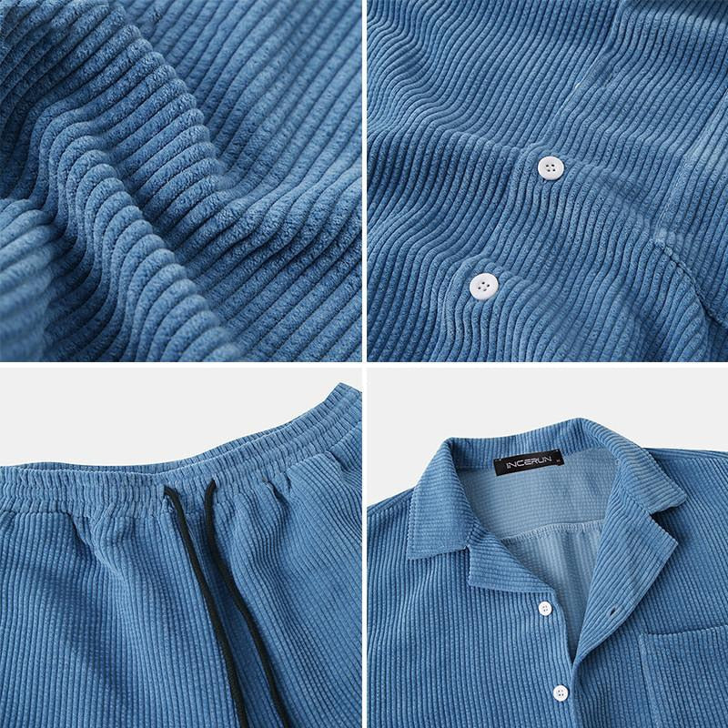 Geribde Zomerset Heren - Poloshirt en Korte Broek