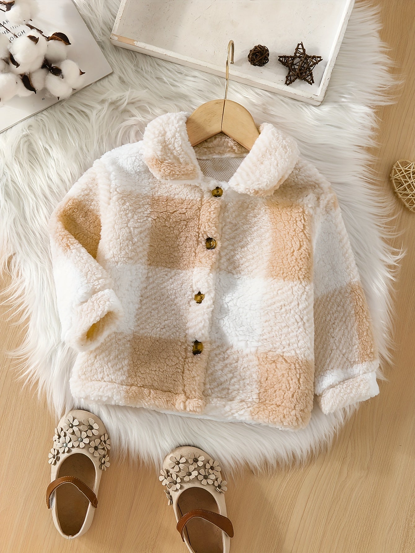 Geruite Kinderfleecejas - Comfortabele Jas Mia