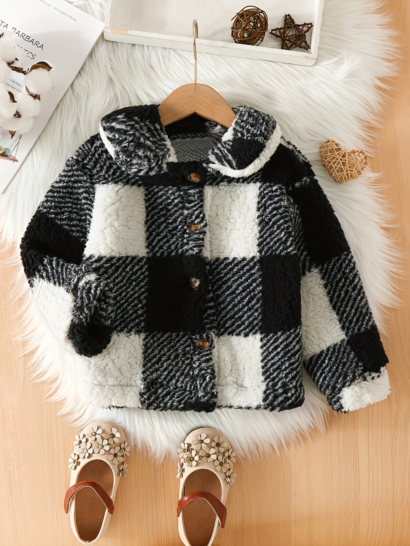 Geruite Kinderfleecejas - Comfortabele Jas Mia