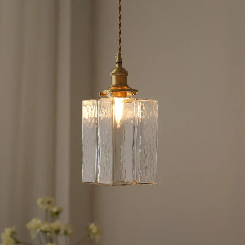 Gervasio Glazen Hanglamp Met Gouden Snoer - Chic