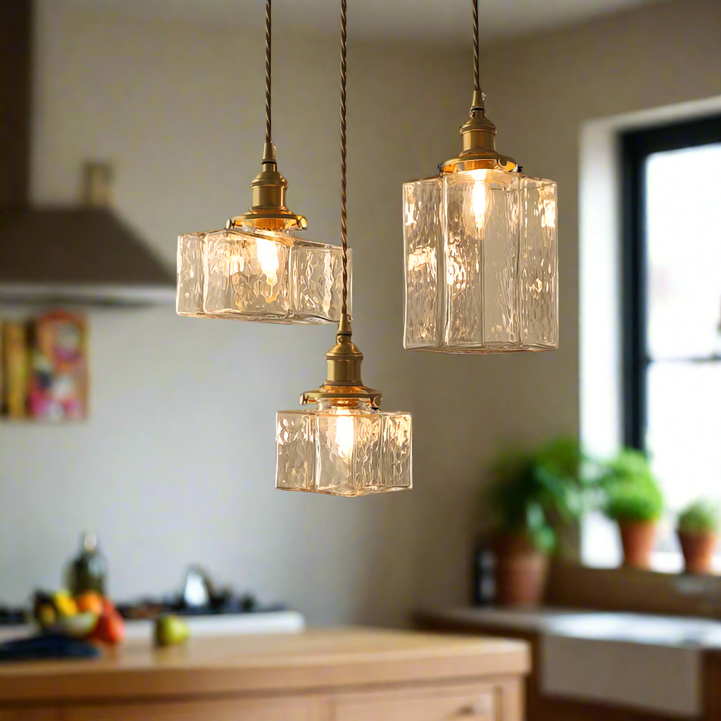Gervasio Glazen Hanglamp Met Gouden Snoer - Chic