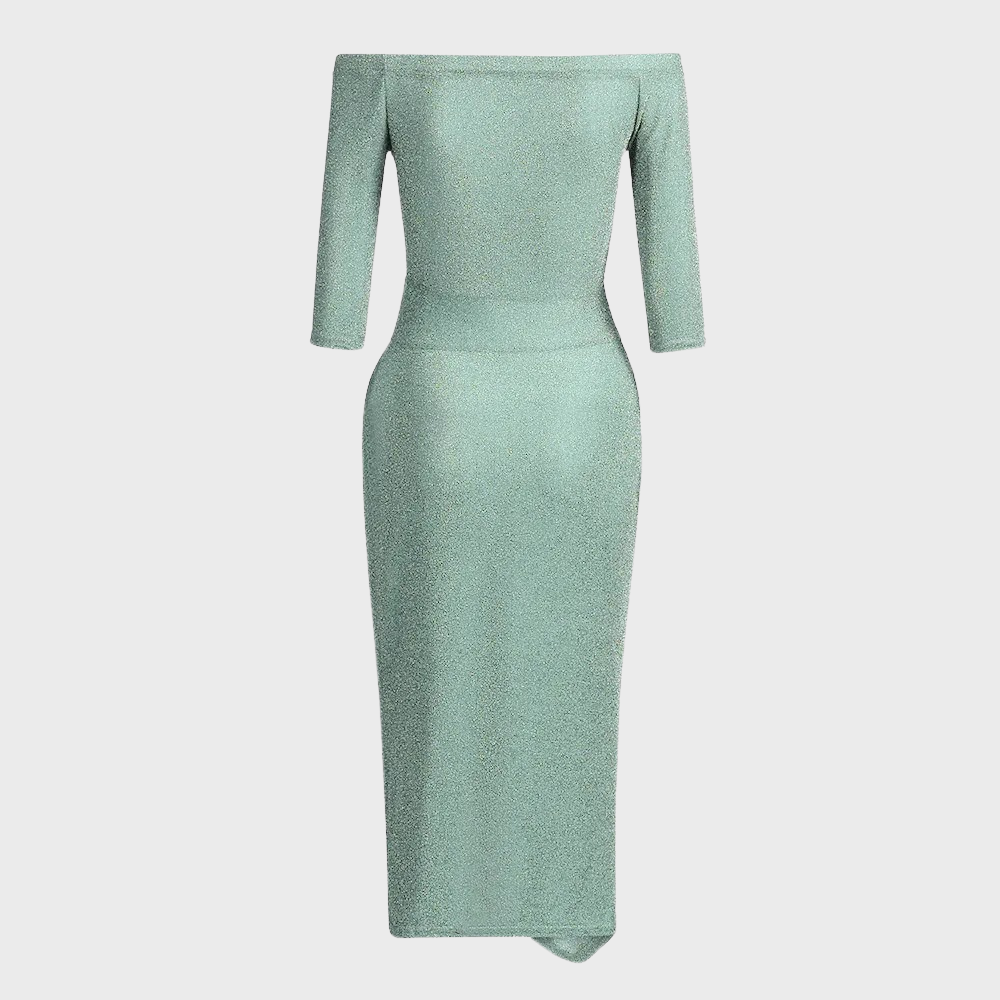 Gia Elegante Maxi Jurk met Glitterdetails