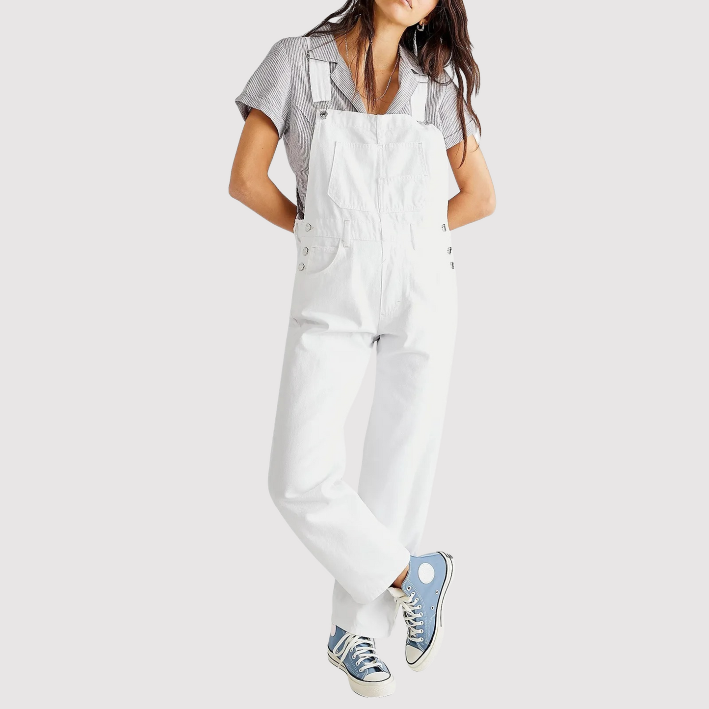 Giada - Dames Denim Tuinbroek Casual Vibe