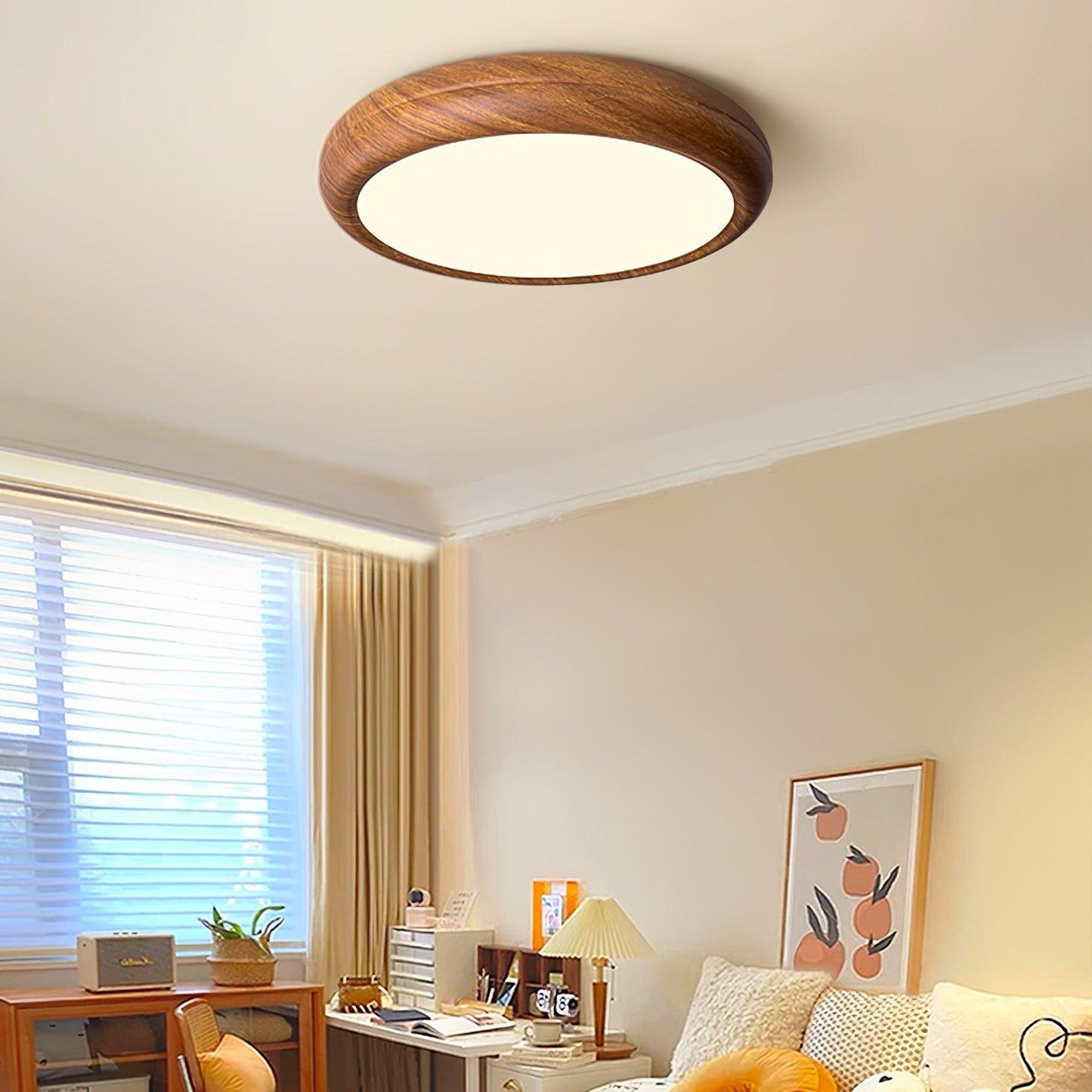 Giulio Scandinavische Houten Plafondlamp - LED