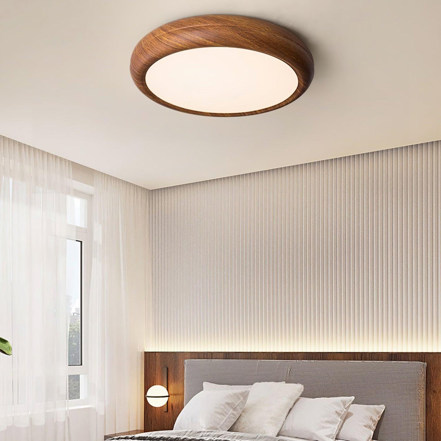 Giulio Scandinavische Houten Plafondlamp - LED