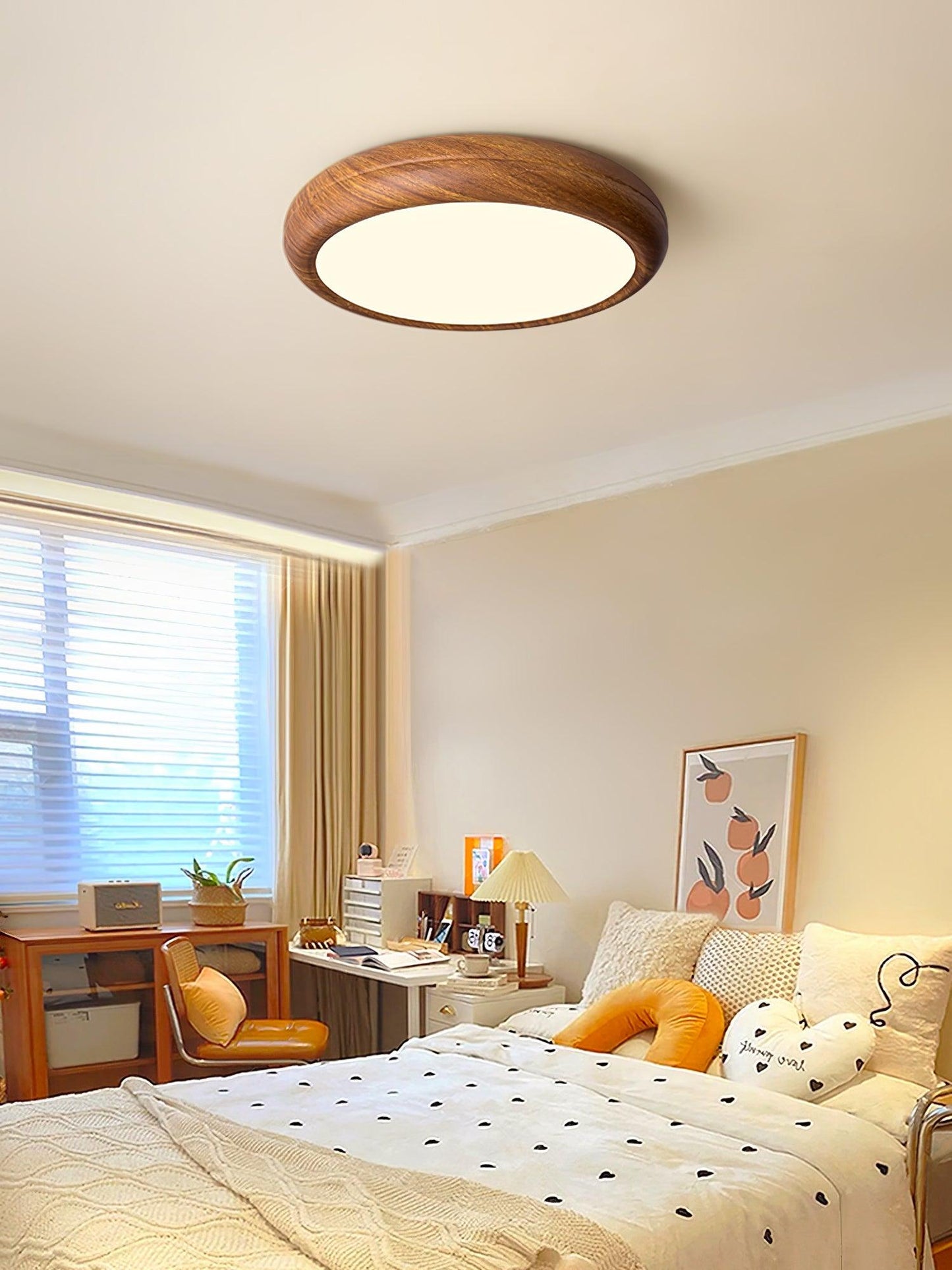 Giulio Scandinavische Houten Plafondlamp - LED