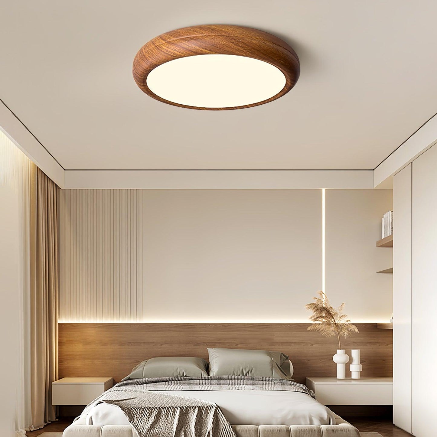 Giulio Scandinavische Houten Plafondlamp - LED