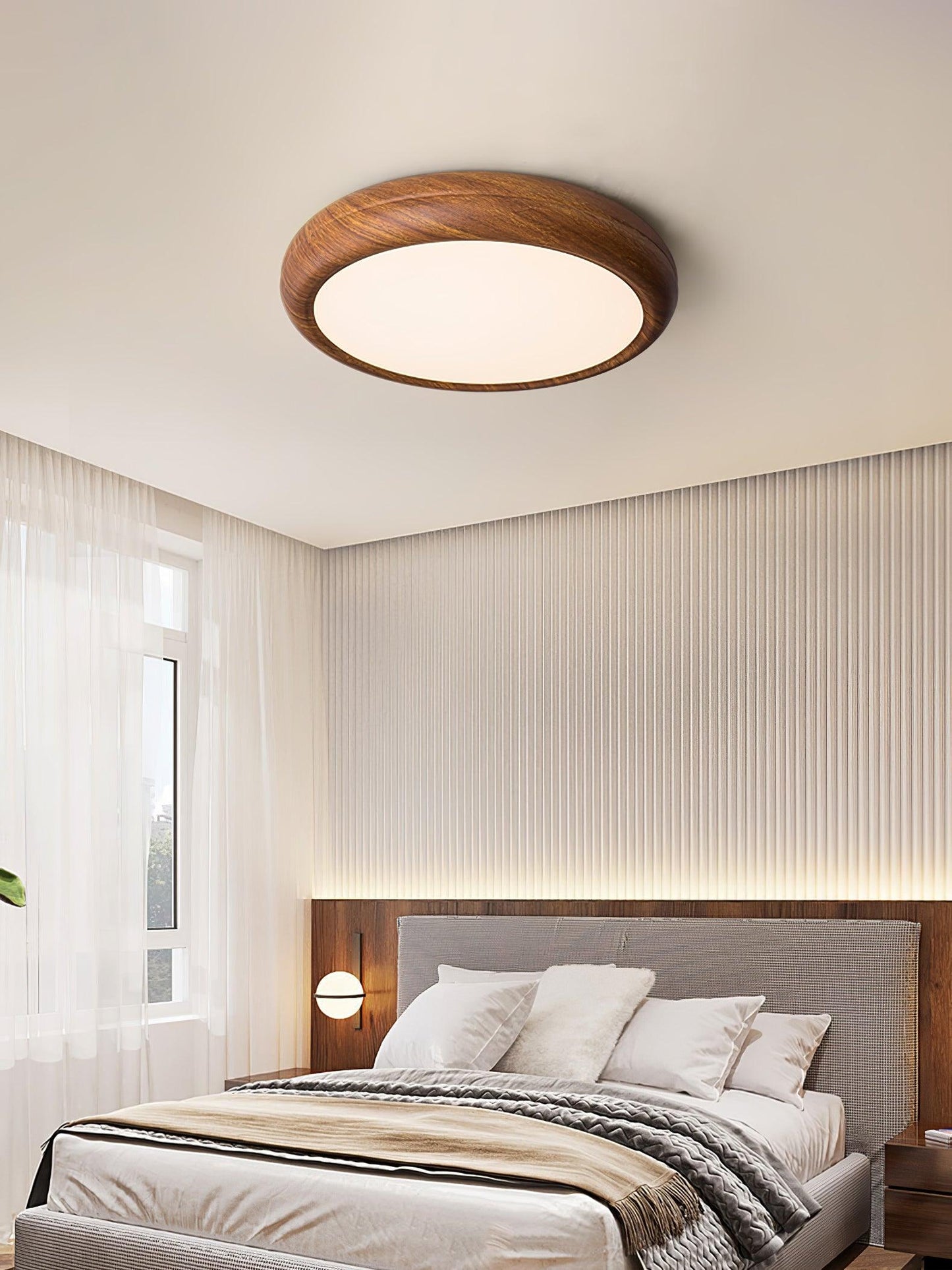 Giulio Scandinavische Houten Plafondlamp - LED