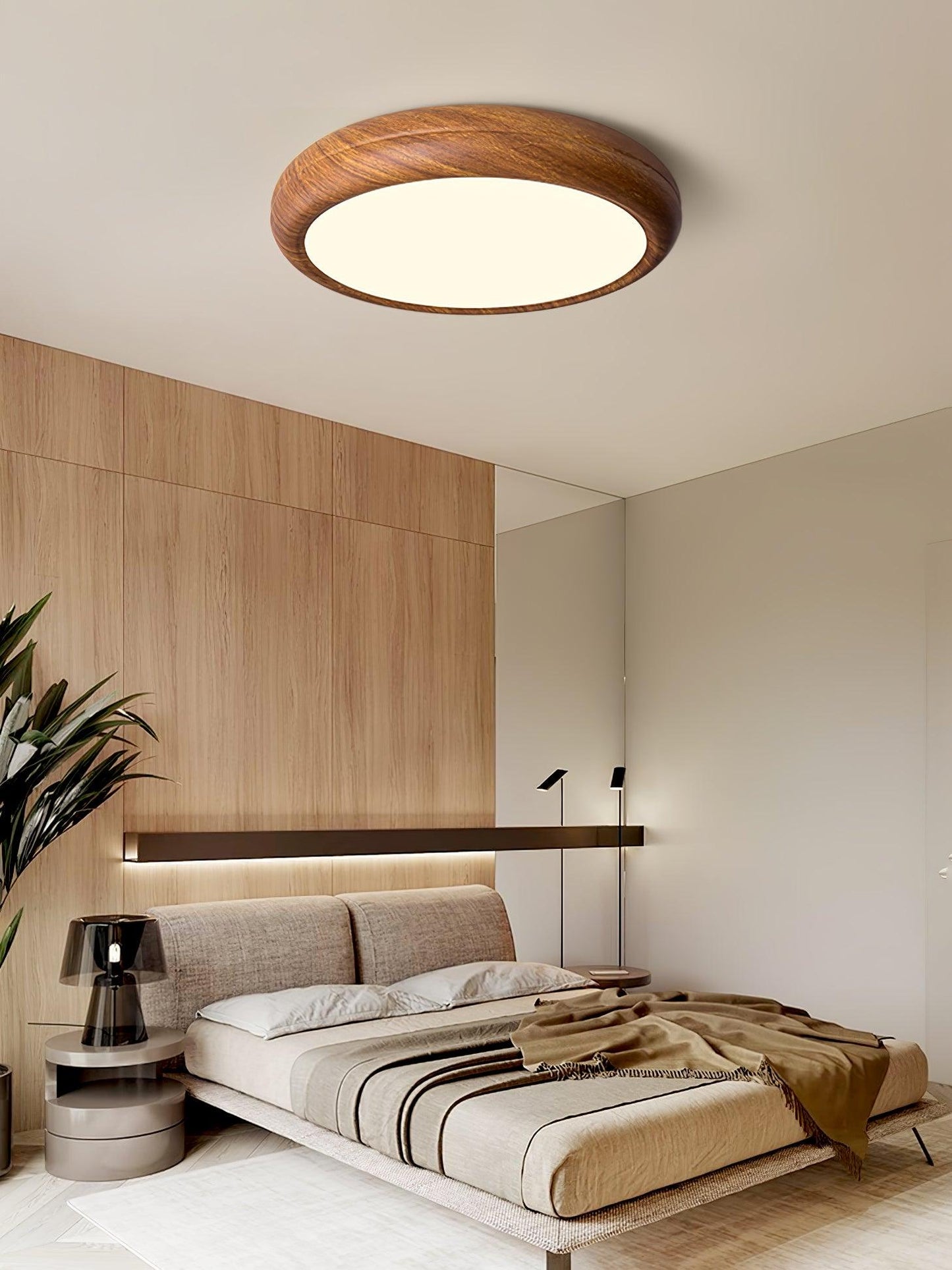 Giulio Scandinavische Houten Plafondlamp - LED