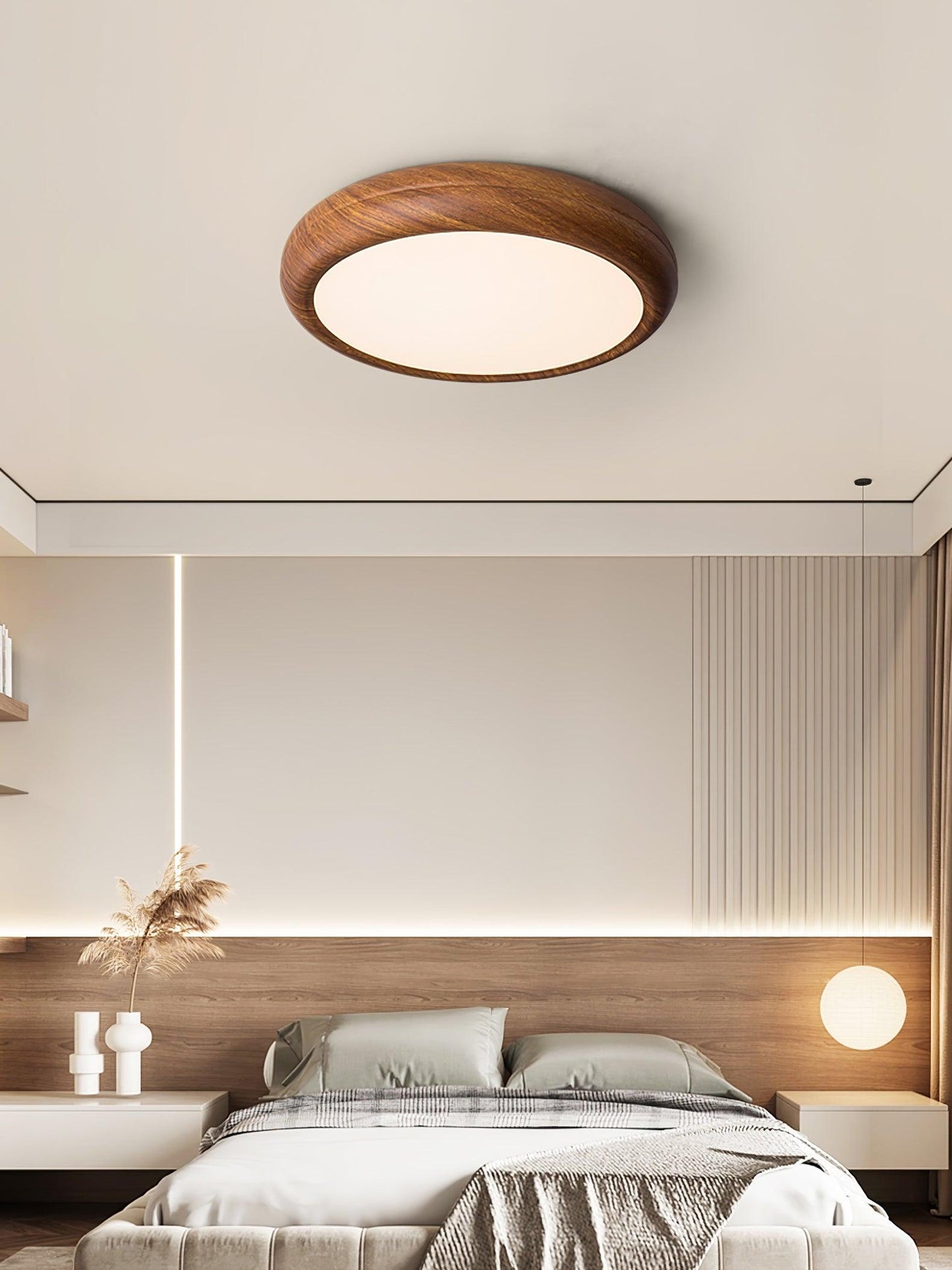 Giulio Scandinavische Houten Plafondlamp - LED