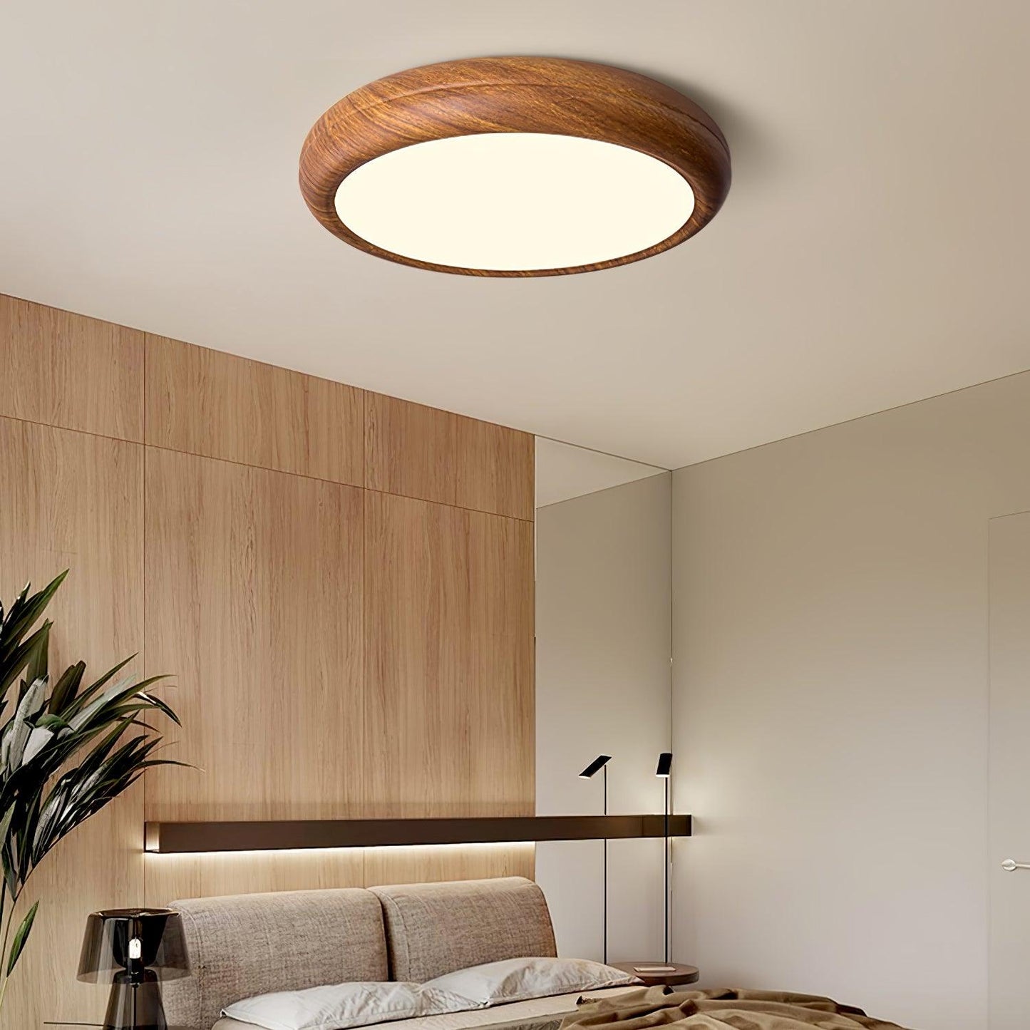 Giulio Scandinavische Houten Plafondlamp - LED