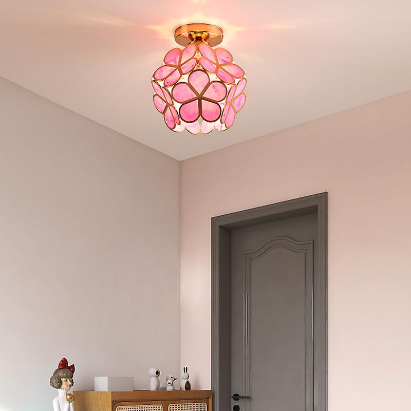 Glazen Bloemen Plafondlamp - Glas Met Bloemenontwerp