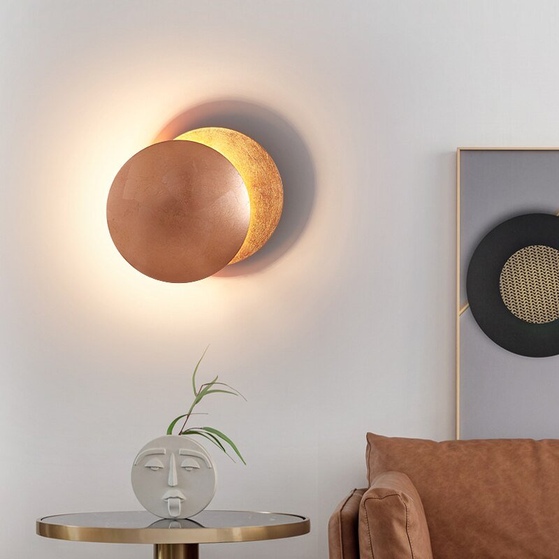 Gouden Wandlamp Clément - Goudkleurig Metaal Sfeer
