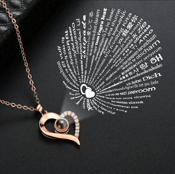 Halsketting - I Love You in 100 Talen