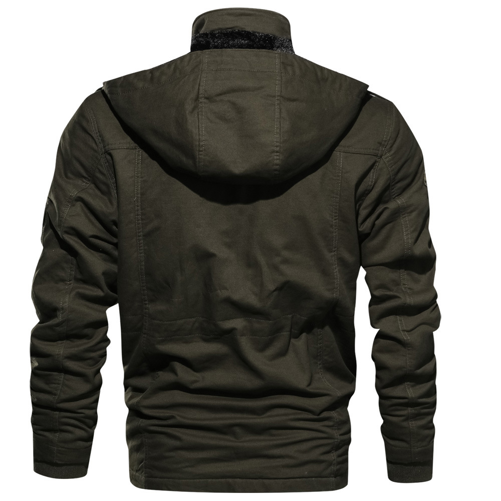 Heren Bomberjack met Capuchon voor Lente en Herfst