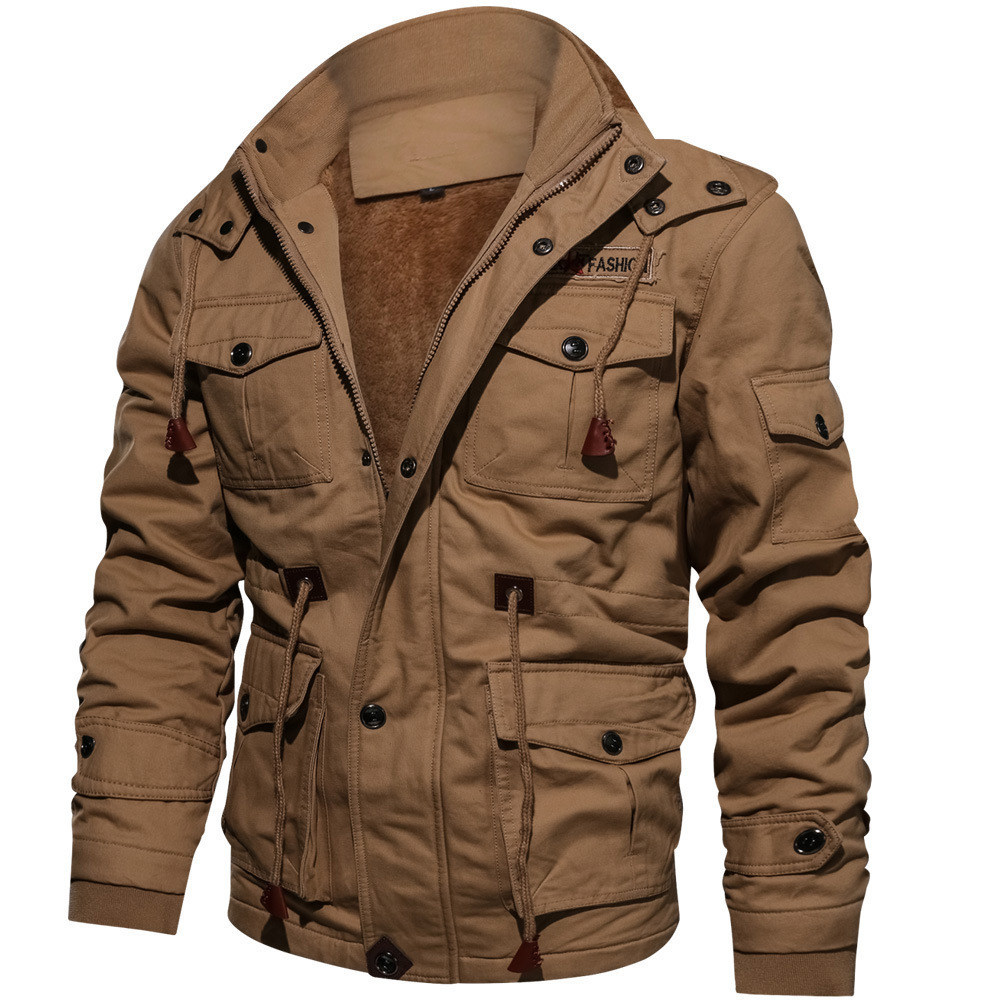 Heren Bomberjack met Capuchon voor Lente en Herfst