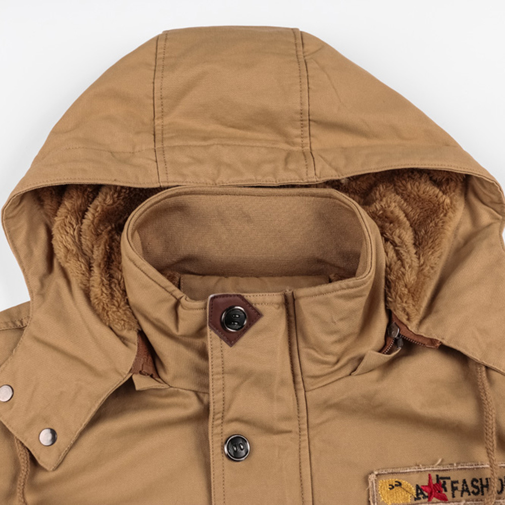Heren Bomberjack met Capuchon voor Lente en Herfst