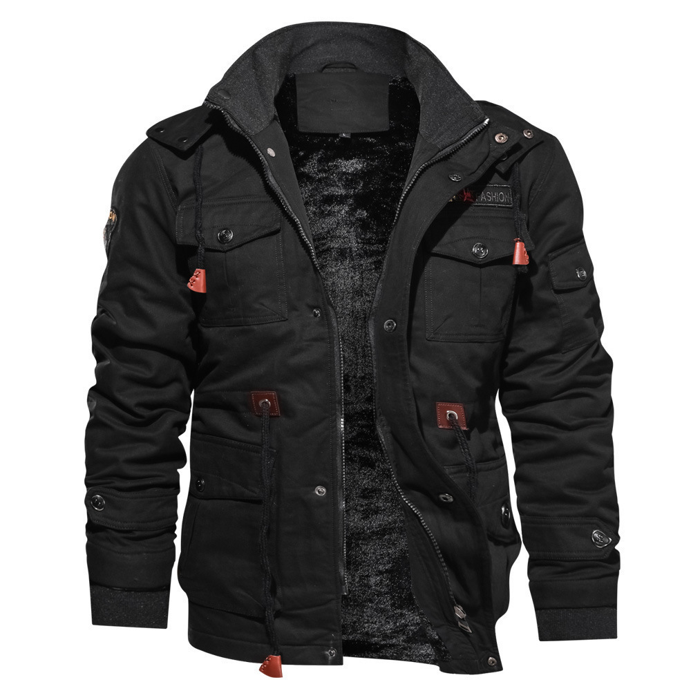 Heren Bomberjack met Capuchon voor Lente en Herfst