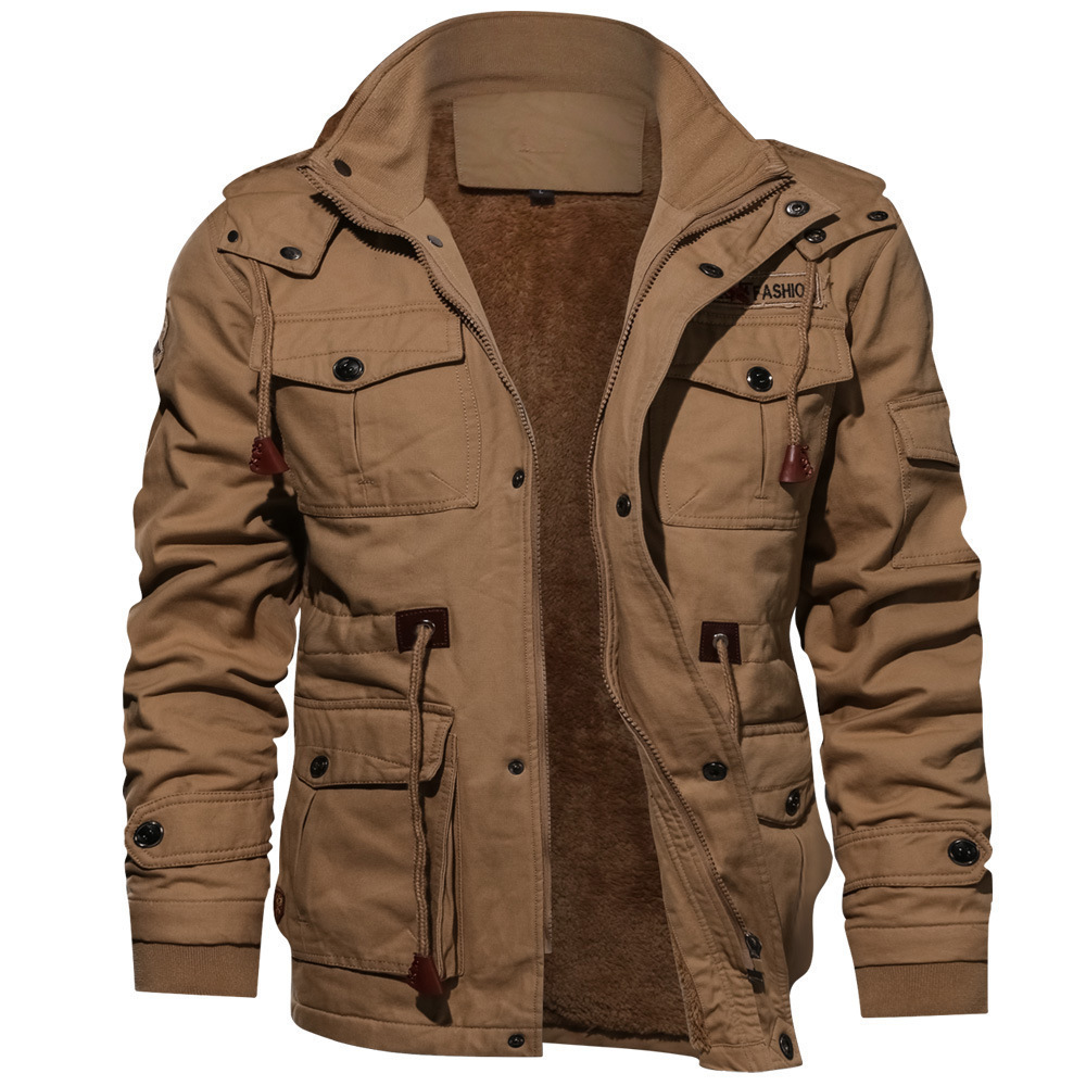 Heren Bomberjack met Capuchon voor Lente en Herfst