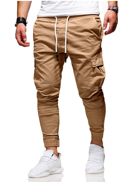 Heren Cargobroek met Elastische Tailleband