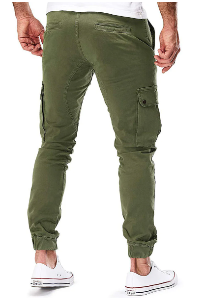 Heren Cargobroek met Elastische Tailleband