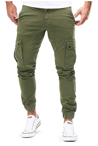 Heren Cargobroek met Elastische Tailleband