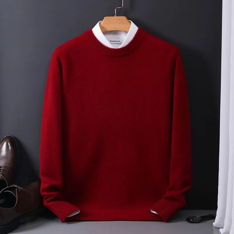 Heren Faux Kasjmier Trui - Luxe Comfort