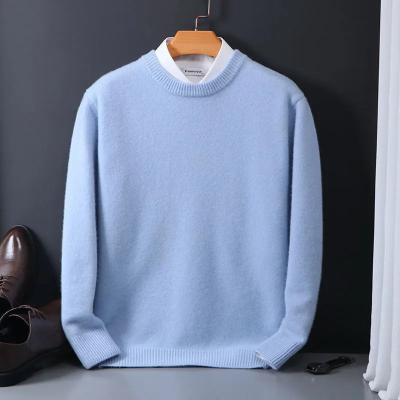 Heren Faux Kasjmier Trui - Luxe Comfort