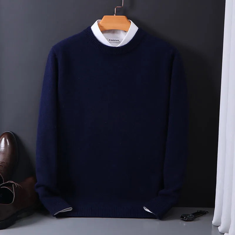 Heren Faux Kasjmier Trui - Luxe Comfort