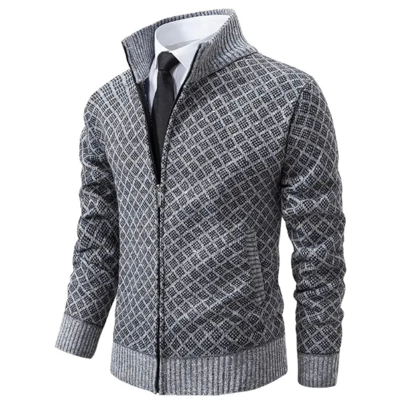 Heren Geometrisch Lente Vest met Rits