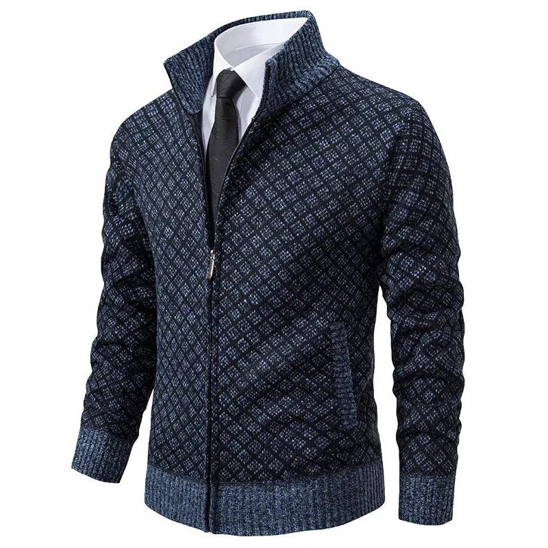 Heren Geometrisch Lente Vest met Rits