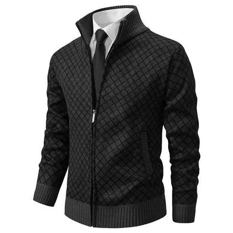 Heren Geometrisch Lente Vest met Rits