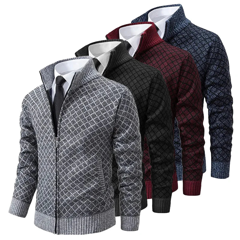 Heren Geometrisch Lente Vest met Rits