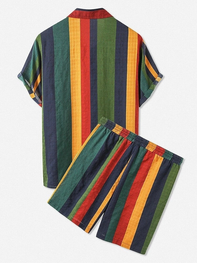 Heren Katoenen Gestreepte Zomerset