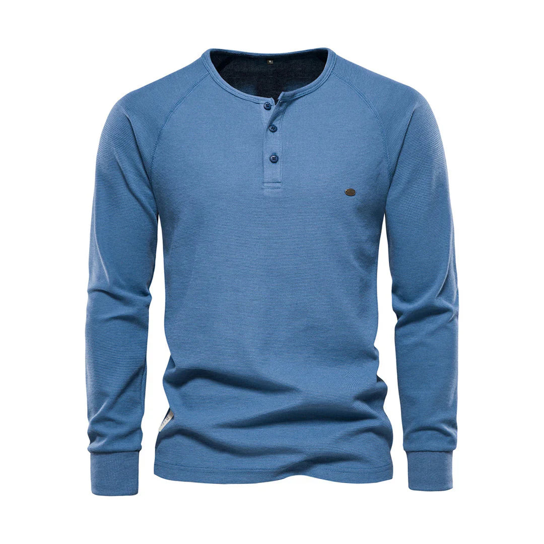 Heren Langemouwenshirt met Ronde Hals