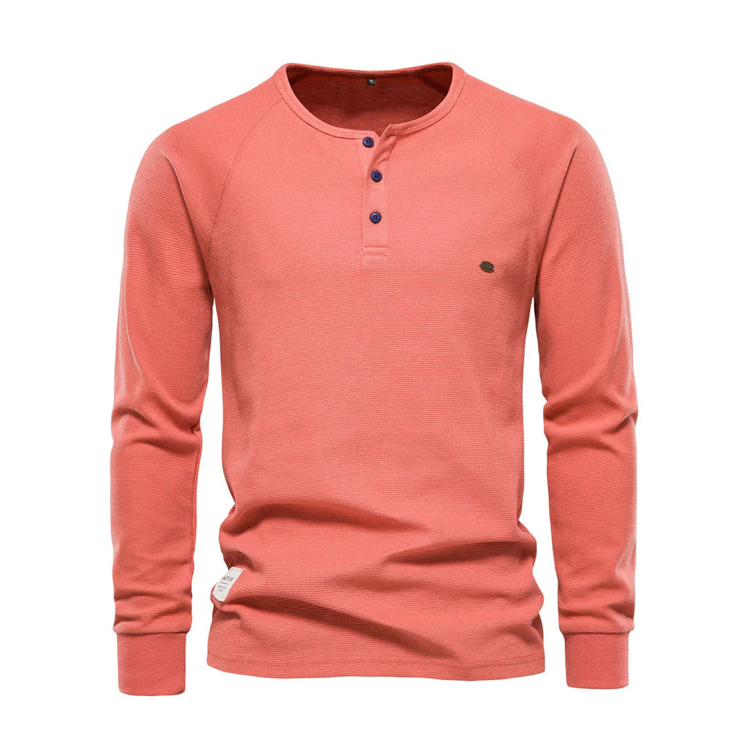 Heren Langemouwenshirt met Ronde Hals