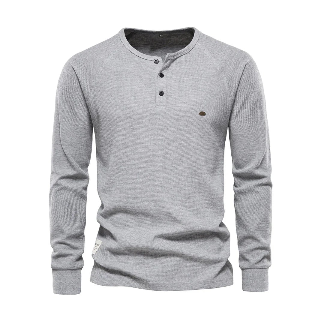 Heren Langemouwenshirt met Ronde Hals