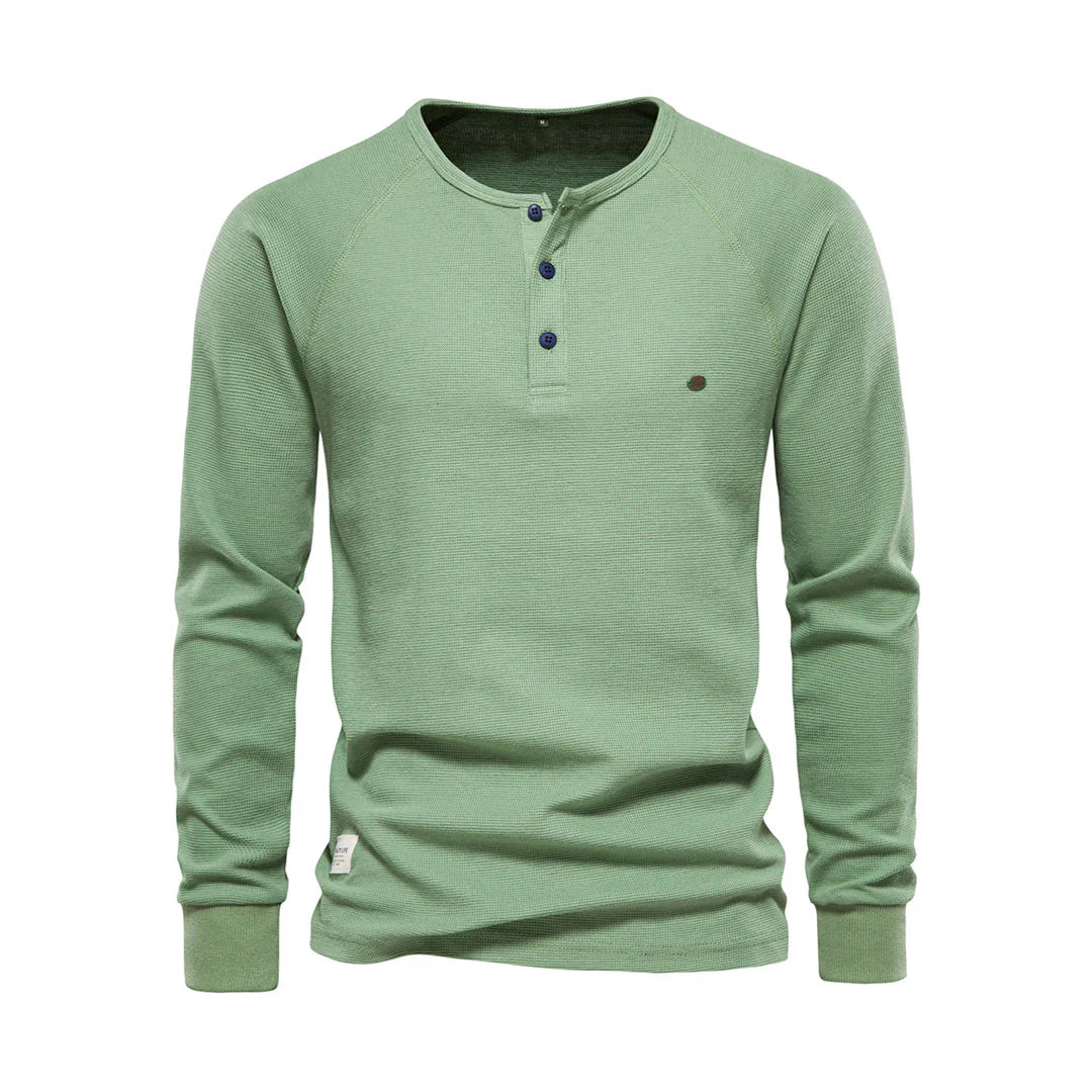Heren Langemouwenshirt met Ronde Hals