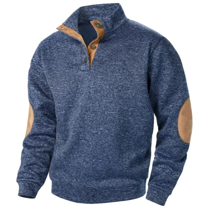 Heren Outdoor V-hals Sweatshirt Stijlvol