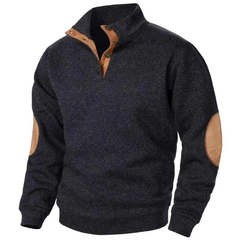 Heren Outdoor V-hals Sweatshirt Stijlvol