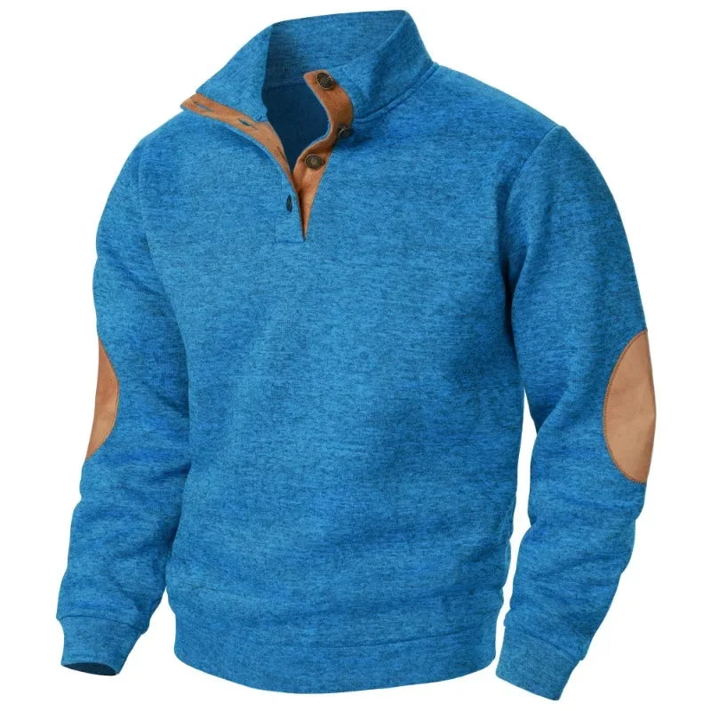 Heren Outdoor V-hals Sweatshirt Stijlvol