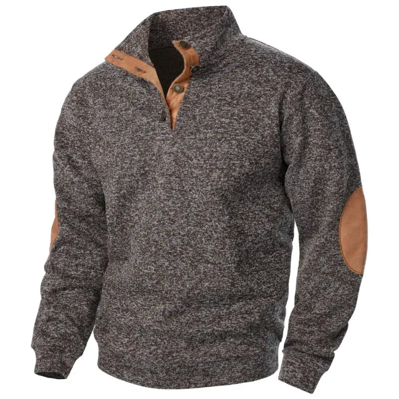 Heren Outdoor V-hals Sweatshirt Stijlvol