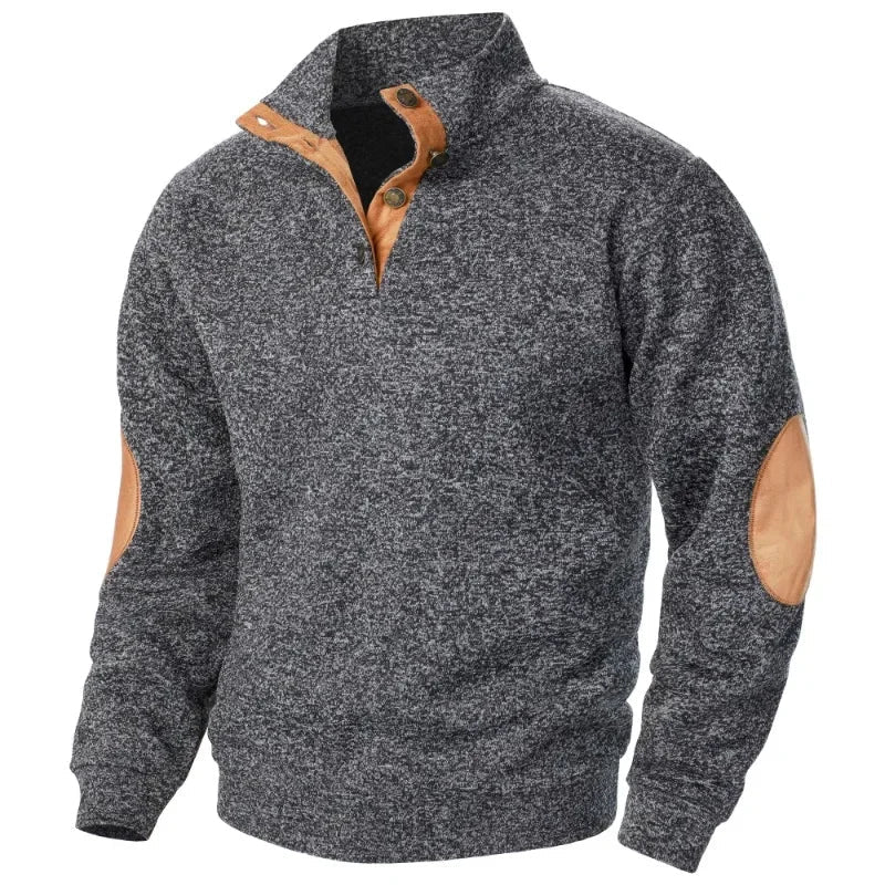 Heren Outdoor V-hals Sweatshirt Stijlvol