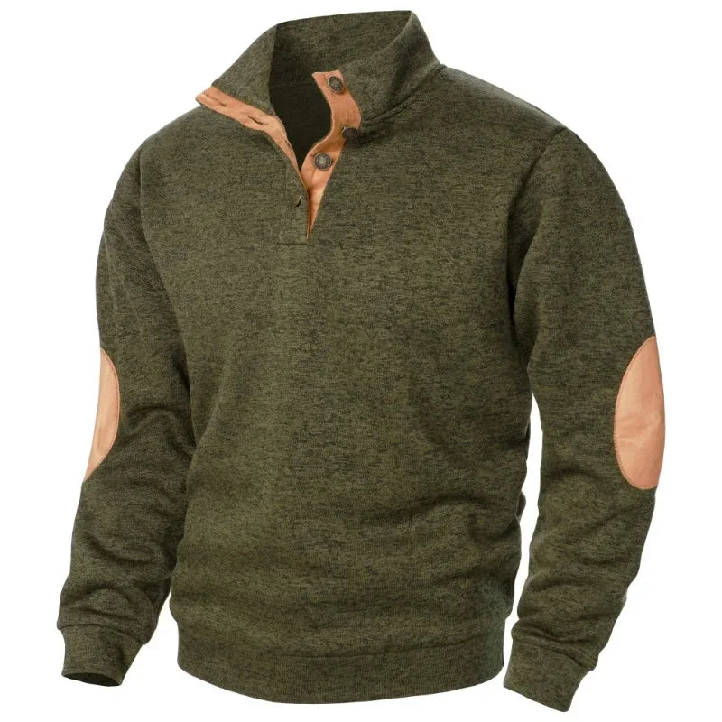 Heren Outdoor V-hals Sweatshirt Stijlvol