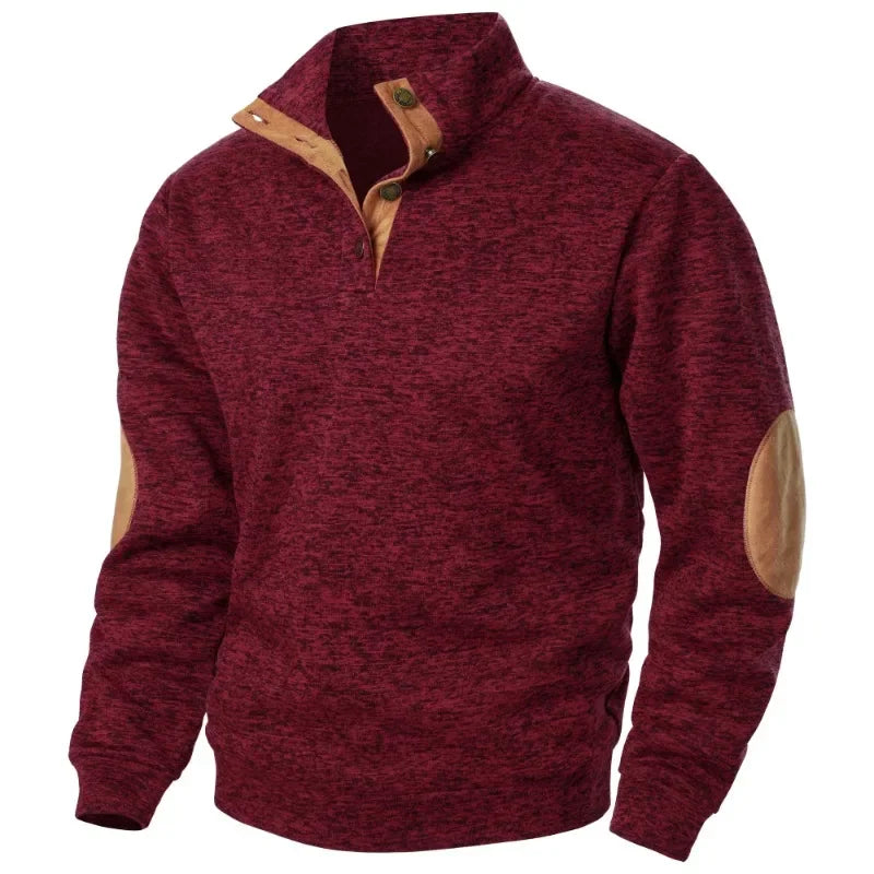 Heren Outdoor V-hals Sweatshirt Stijlvol