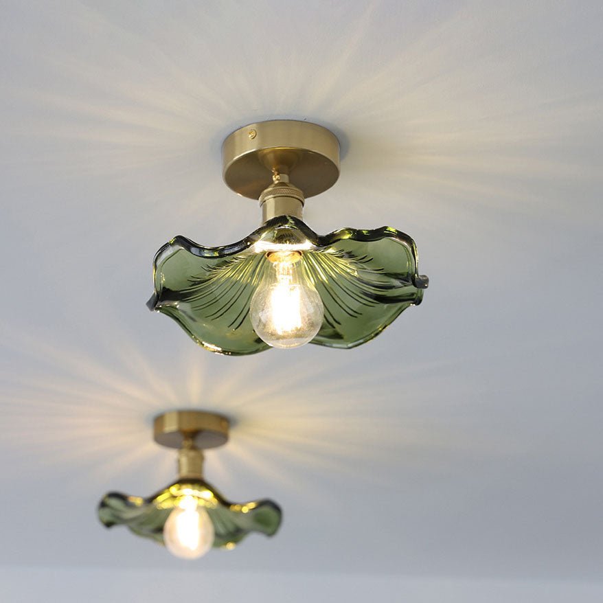 Hibiscus Plafondlamp - Hoogwaardig Glas Sfeer