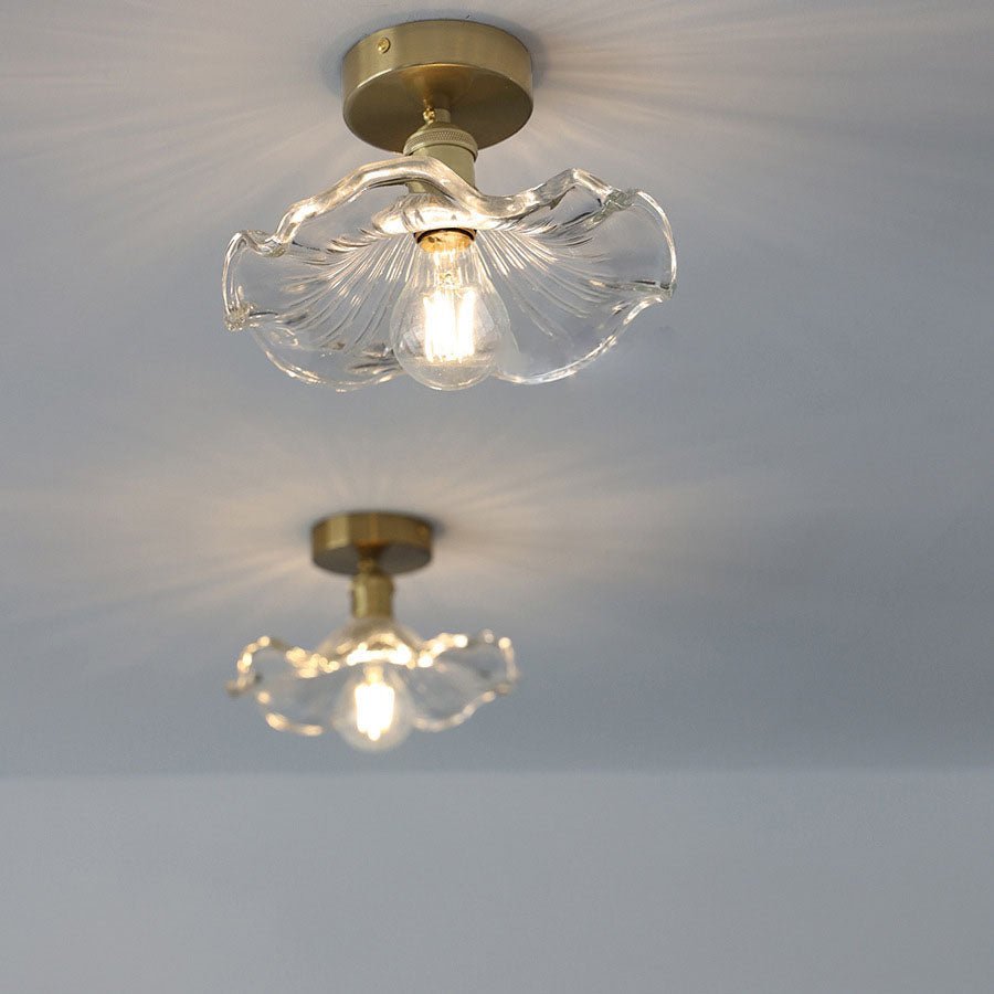 Hibiscus Plafondlamp - Hoogwaardig Glas Sfeer
