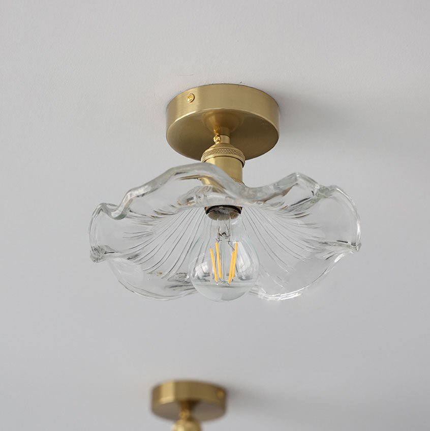 Hibiscus Plafondlamp - Hoogwaardig Glas Sfeer