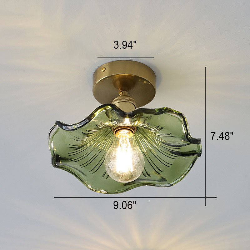 Hibiscus Plafondlamp - Hoogwaardig Glas Sfeer